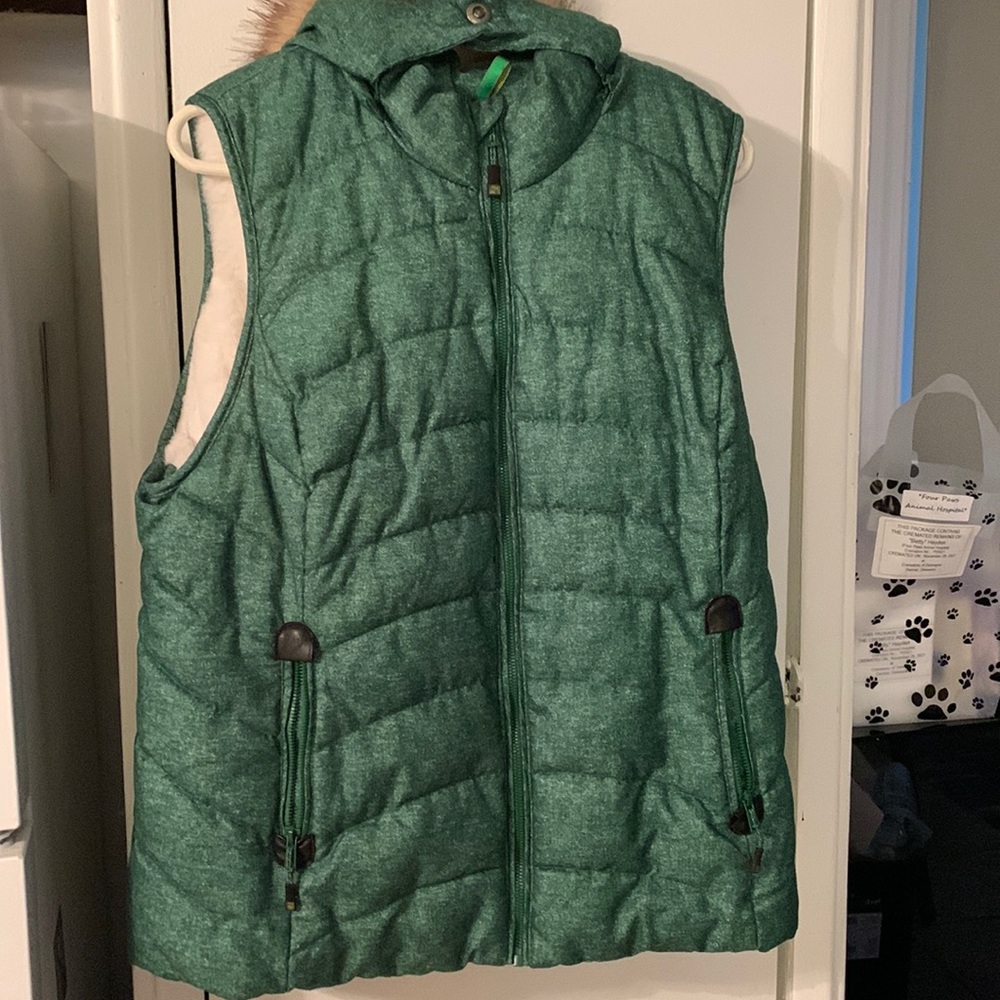 Green Quilted Women's Vest